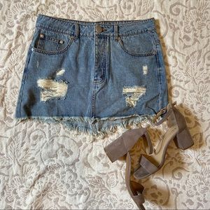 NWOT- Jean skirt